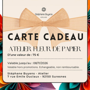carte cadeau Atelier Stéphane Buyens